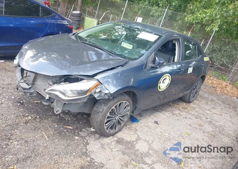 2016 Toyota Corolla S Plus из США, поврежденный, VIN 2T1BURHE5GC490596